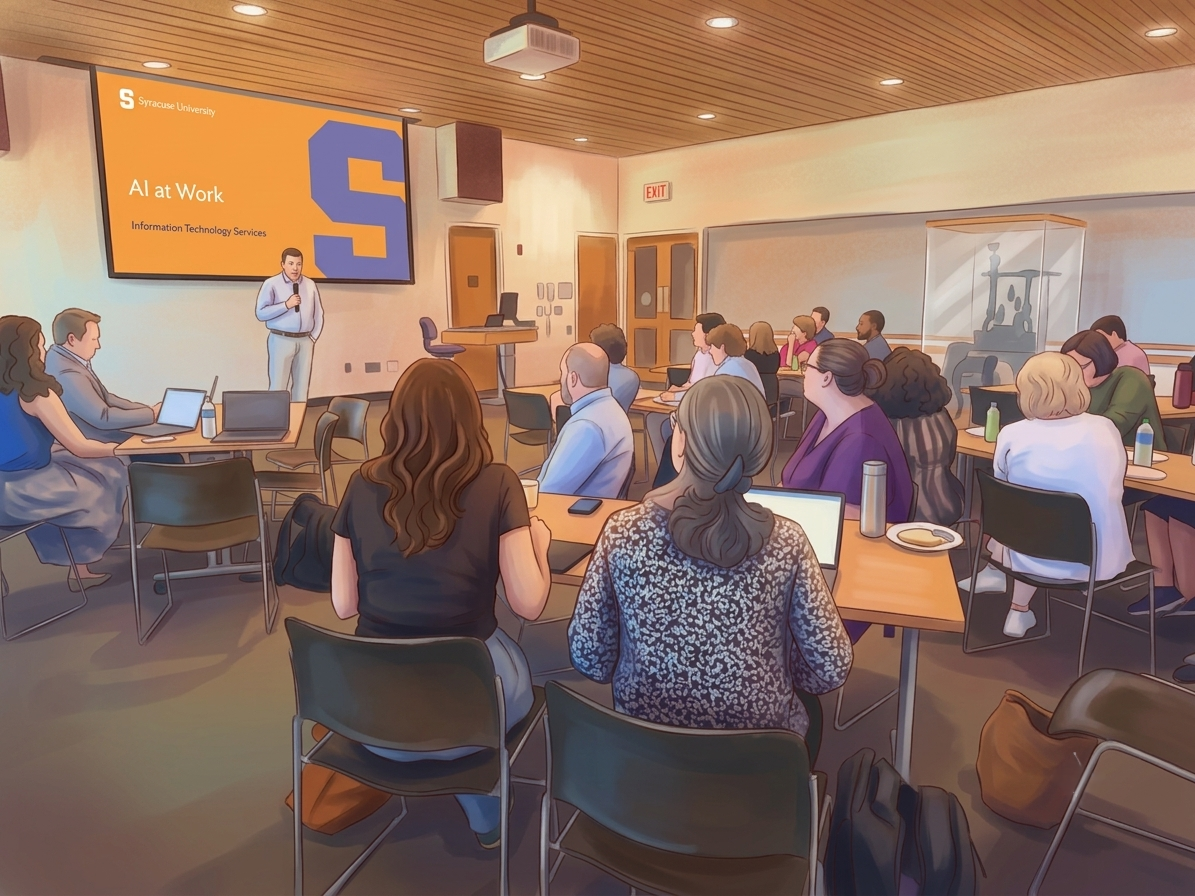 An AI at Work session at Syracuse.